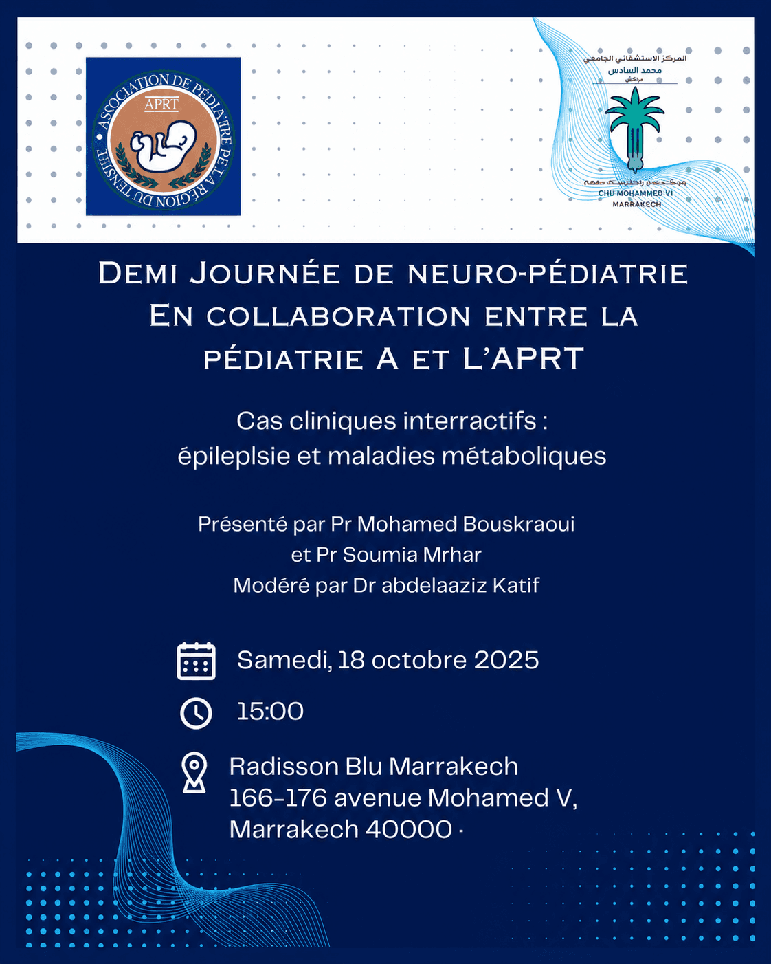 Demi-journée de neuro-pédiatrie (Pédiatrie A + APRT)